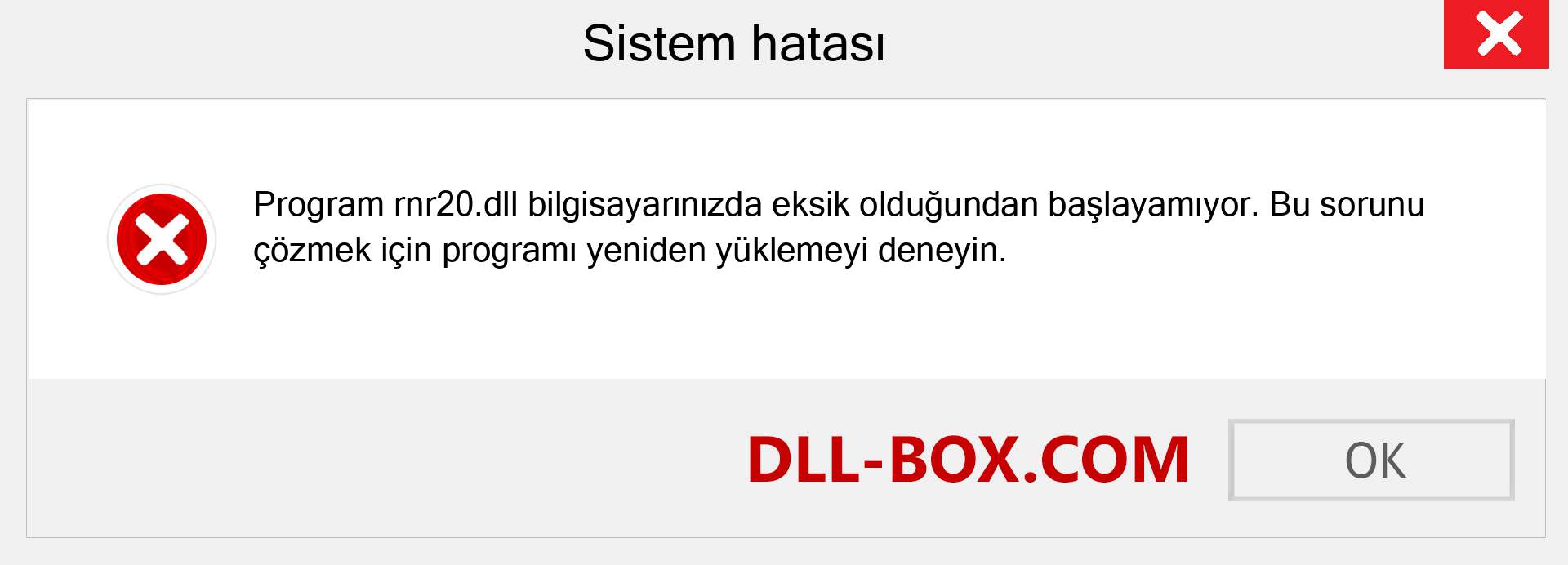 rnr20.dll dosyası eksik mi? Windows 7, 8, 10 için İndirin - Windows'ta rnr20 dll Eksik Hatasını Düzeltin, fotoğraflar, resimler